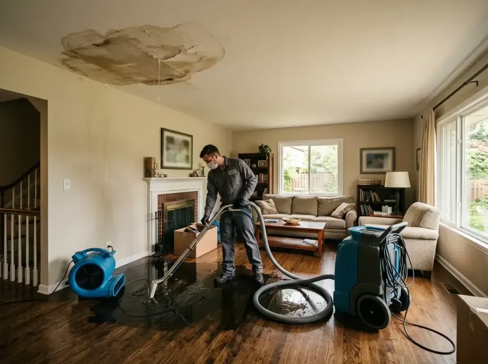 attic-pipe-burst-ceiling-drip-008 — frequently asked questions, Water Damage Restoration & Carpet Care in Woodworth, LA